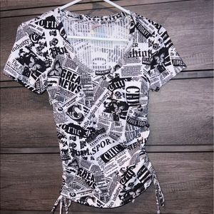 adjustable drawstring shirt